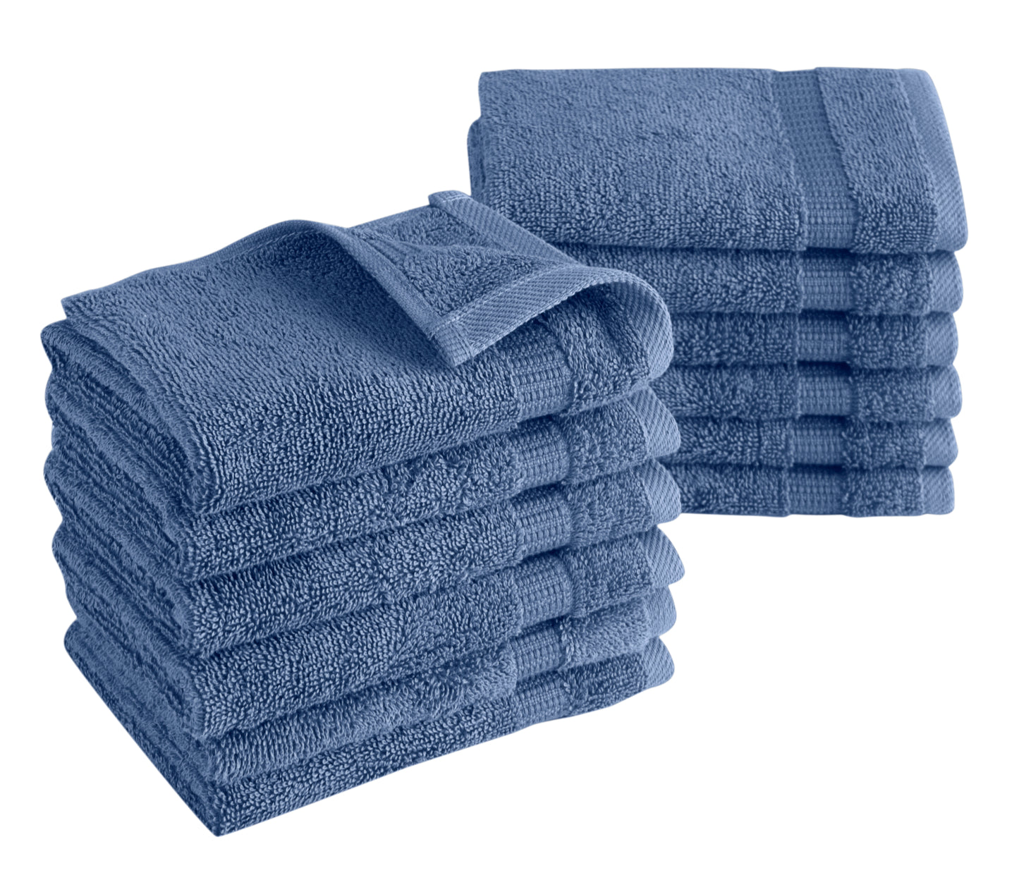 Villa Turkish Cotton Washcloths - 12 Pieces - Classic Turkish Towels