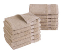 Villa Turkish Cotton Washcloths - 12 Pieces - Classic Turkish Towels