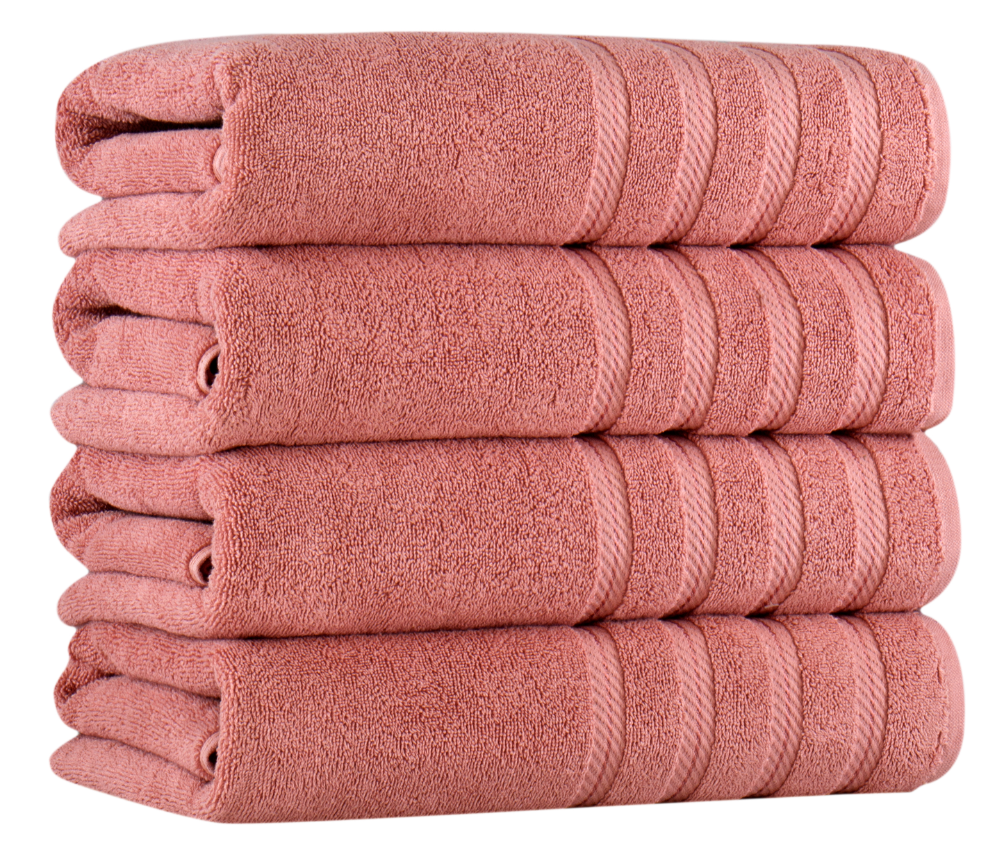 Antalya Turkish Cotton Luxury Bath Towels - 4 Pieces - Classic Turkish Towels