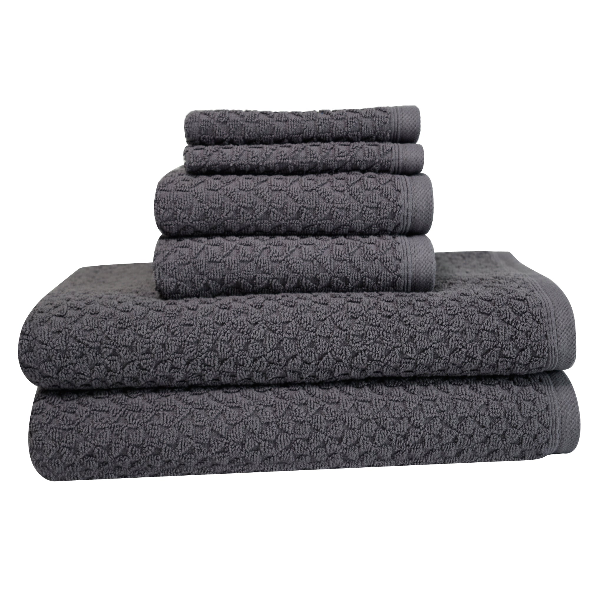 Hardwick Jacquard Turkish Cotton Towel Set of 6 - Classic Turkish Towels