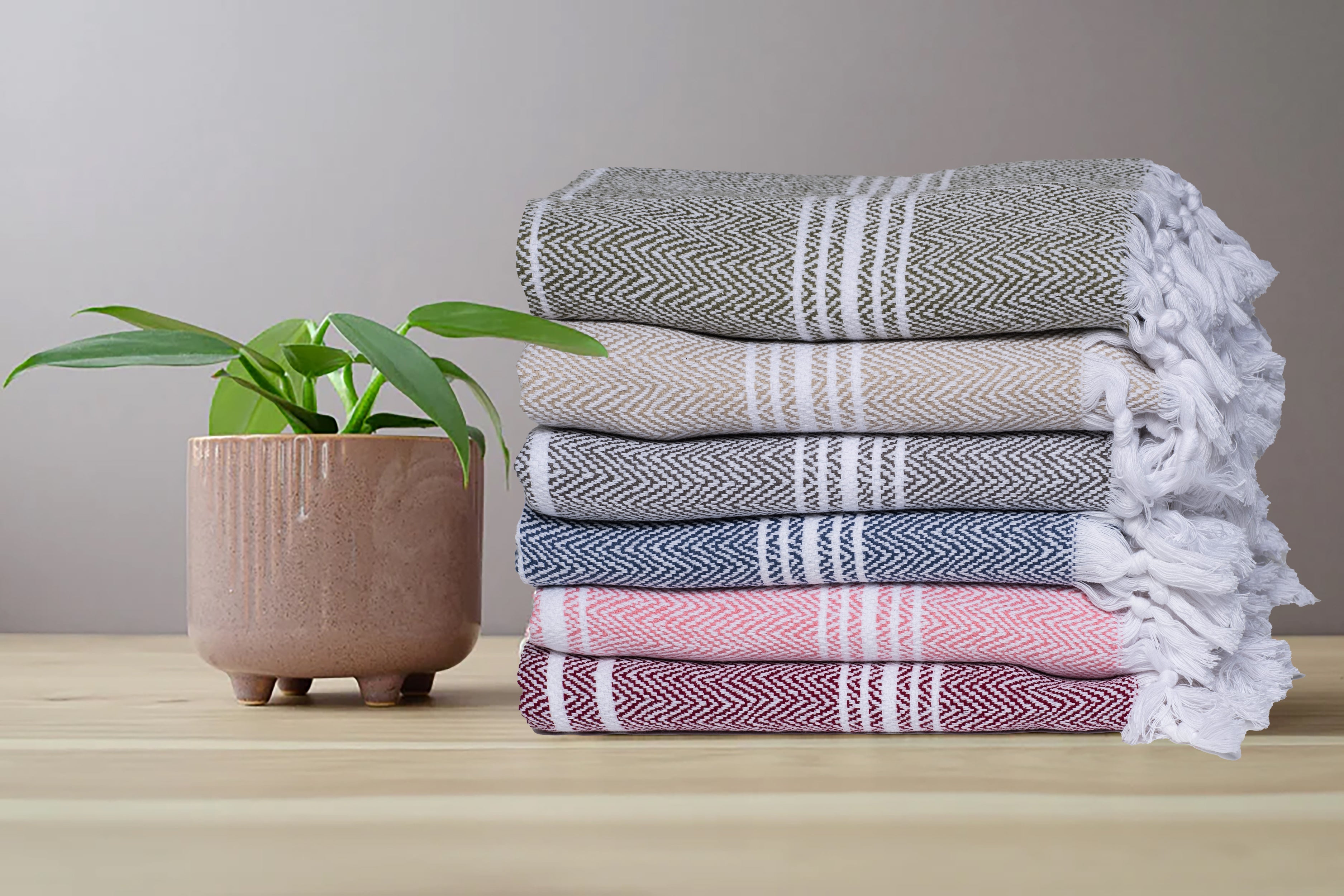 Thick cotton bath discount towels