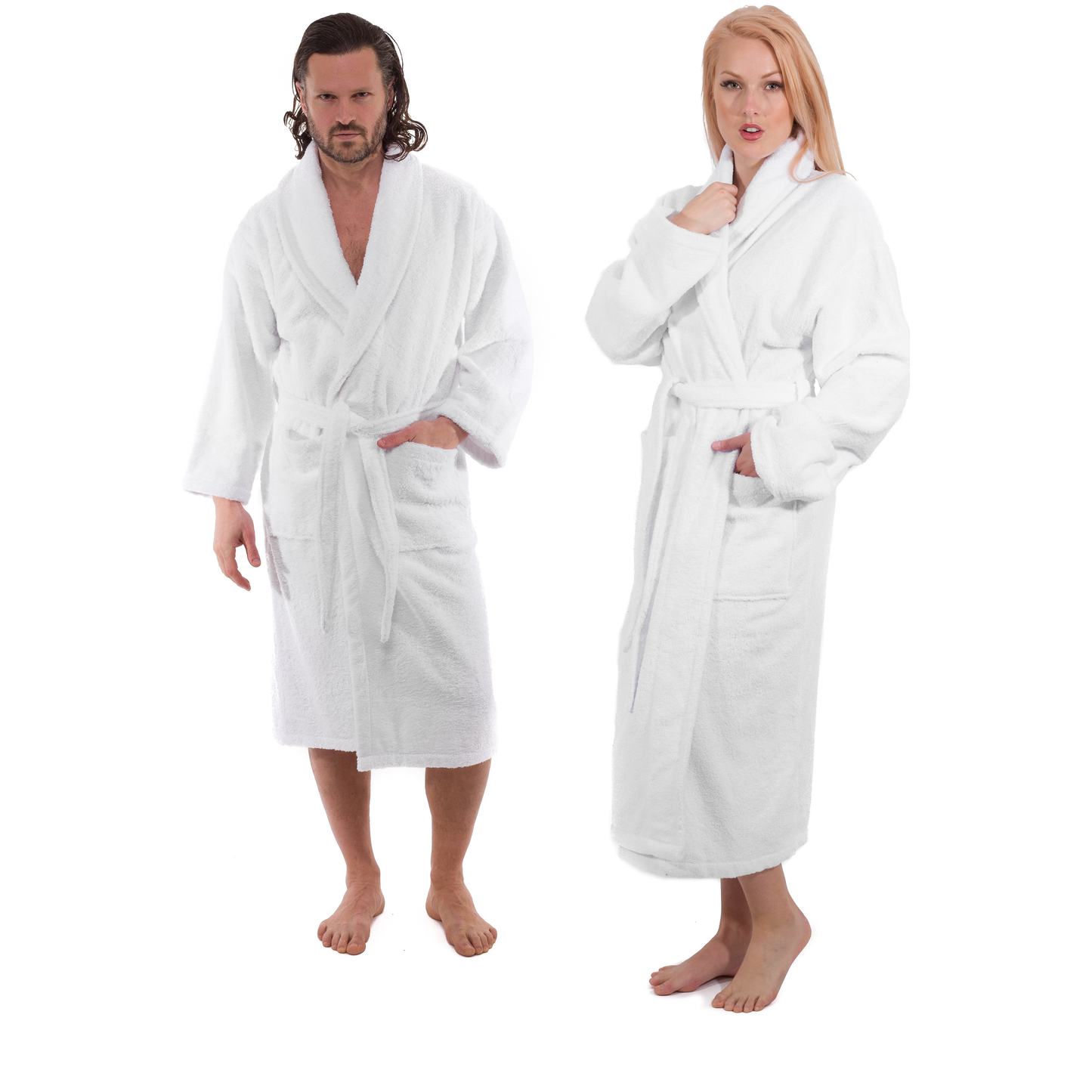 Classic Turkish Cotton Bathrobe in Various Colors - Classic Turkish Towels