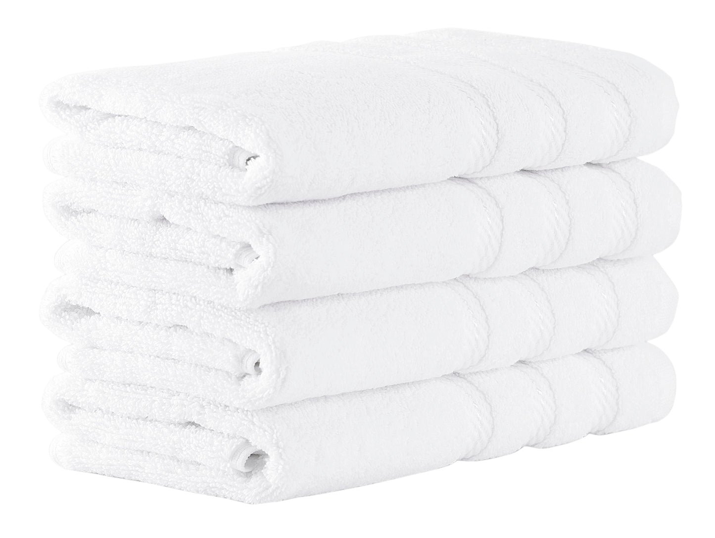 Antalya Turkish Cotton Hand Towels - 4 Pieces - Classic Turkish Towels